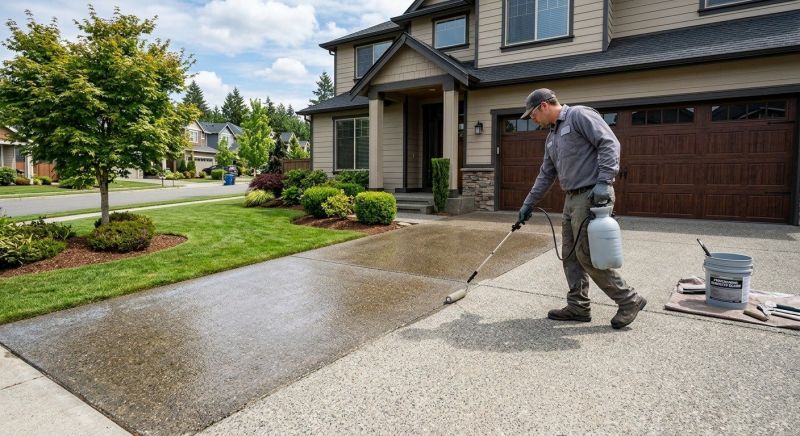 Concrete Driveway Sealing in Renton, WA