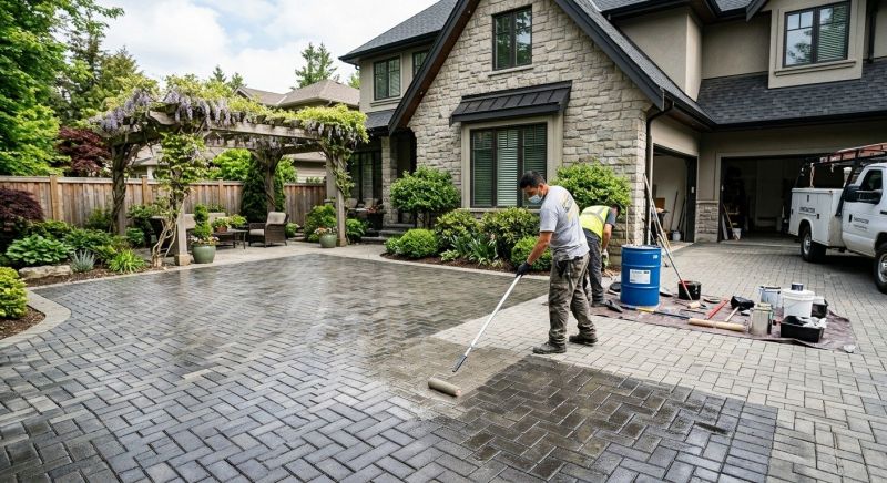 Stamped Concrete Sealing in Gig Harbor, WA